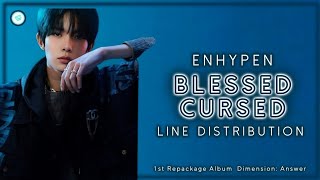 Enhypen 엔하이픈  BlessedCursed  Line Distribution [upl. by Divod611]