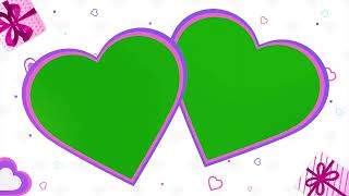 💝Tarjeta felicitacion SAN VALENTIN pantalla verde 💞  Video tarjetas animadas CHROMA KEY  💕 [upl. by Alroi]