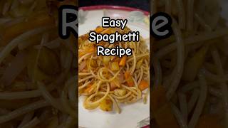 Quick amp Simple Spaghetti Recipe SpaghettiLovers SimpleRecipes Pasta HomeCooking easyrecipe [upl. by Eca]