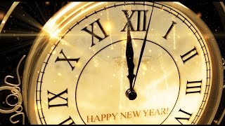 Happy New Year CLOCK 2020  v 473  Original Countdown Timer with Sound Effects  Voice 4K [upl. by Ahtekahs]