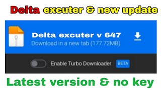 ROBLOX DELTA EXECUTOR NOUVELLE MISE À JOUR V647 DELTA MISE À JOUR ROBLOX [upl. by Alten]