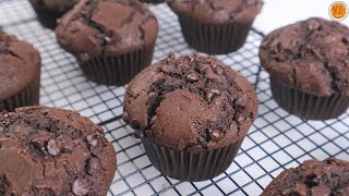 Chocolate Muffins  Mortar and Pastry [upl. by Ennayram]