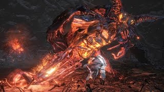 Dark Souls 3 Ringed City Demon in Pain and Demon from Below Boss Fight 4K 60fps [upl. by Jacie]