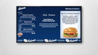 Culvers Menu Board [upl. by Skinner]