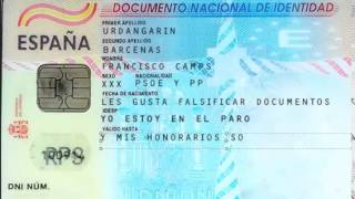 personalizando DNI hacer documento con Photoshop FALSEAR DNI [upl. by Adamsun]