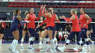 Auburn Volleyball Defeats Georgia to Remain Undefeated in SEC Play [upl. by Eittod]