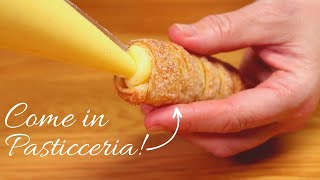 Cannoncini alla Crema Pasticcera Fatti in casa come in Pasticceria [upl. by Castle]