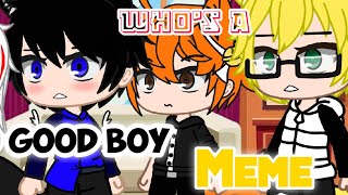 Whos a good boy Meme gacha club  Haikyuu version  Shoyo x Yn  😘🤭 [upl. by Ekusuy]