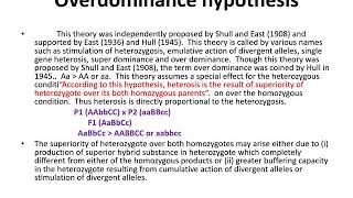 Heterosis and inbreeding depression [upl. by Neddie]