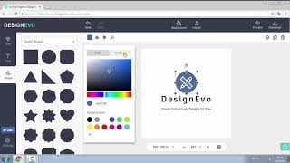 DesignEvo Tutorial Create Custom Logo Designs Online for Free [upl. by Adnavoj]