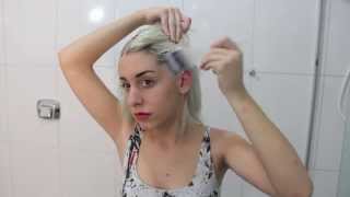 Como retocar a raiz do cabelo platinado [upl. by Millan804]