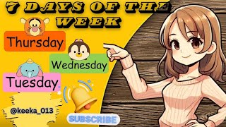 Days of the week I seven days week name [upl. by Nelsen436]