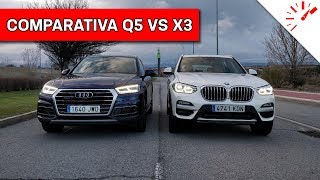 Comparativa SUV Premium diésel Audi Q5 vs BMW X3  Actualidad Motor [upl. by Myriam]