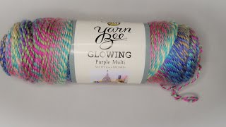 Yarn Bee Glowing Yarn review [upl. by Ahsieni]