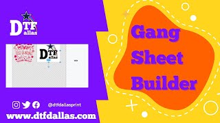 How to use DTFDALLASs online Gang Sheet Builderdtf dtfprinting smallbusiness uvdtf gangsheet [upl. by Bail]