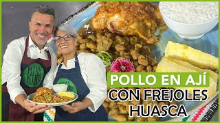 COMO PREPARAR POLLO EN AJÍ CON FRIJOLES HUASCA  Rápido y Fácil [upl. by Brindell]