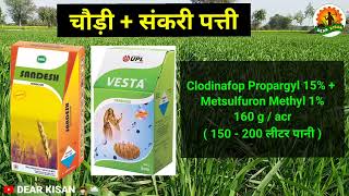 गेहूं में टॉप 8 खरपतवार नाशक दवाइयां  gehu me kharpatwar nashak dawa  wheat herbicide [upl. by Natka]