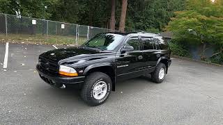 Walk around of the the low mile black 1999 Dodge Durango 4x4  NO RESERVE bringatrailerauctions [upl. by Druci]