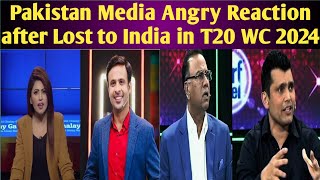 Pakistan Media Angry Reaction after Lost from India in T20 WC 2024 [upl. by Arette]