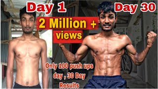 100 PushUp A Day For 30 Days challenge  30 Days Transformation  Change Mans Body [upl. by Reiner]