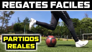 APRENDE 5 REGATES FACILES de FÚTBOL que PUEDES USAR en PARTIDOS REALES  TUTORIAL de FUTBOL [upl. by Aniretak490]