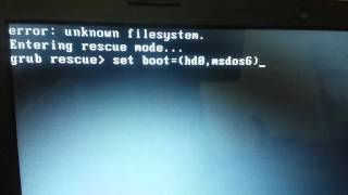 FIX GRUB RESCUE UNKNOWN FILE SYSTEM ERROR [upl. by Iaoh475]