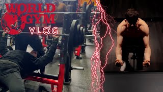 Cut Week 2 🔪🔪 World Gym Vlog [upl. by Yeltnarb]