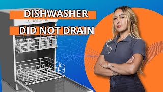 Dishwasher Did Not Drain [upl. by Eeralih]