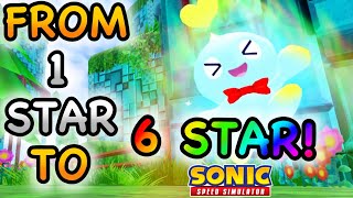 FROM 1 STAR TO 6 STAR improved  Sonic Speed Simulator [upl. by Cutter]