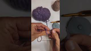 Сохраняй простой способ соединения нитей crochet diy крючком вязание [upl. by Idolah]