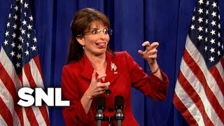 Gov Sarah Palins Press Conference  SNL [upl. by Annayk]