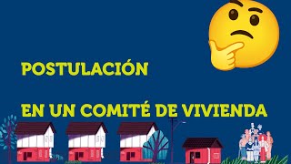 Serviu 1 Minuto Postulación a través de un comité de vivienda [upl. by Yarahs]