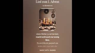 Lied zum 1 Advent suno [upl. by Ahasuerus]