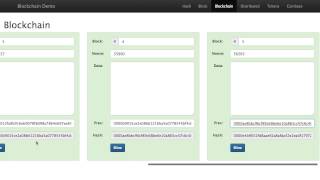 Blockchain 101  A Visual Demo [upl. by Trinetta271]