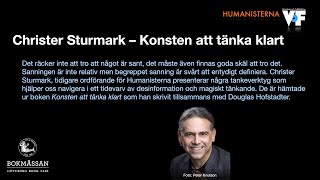 Bokmässan 2024 Christer Sturmark – Konsten att tänka klart [upl. by Learrsi117]