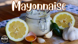 How to make homemade Mayonnaise recipe  The Best Jalapeno dipping sauce recipe  French Cooking [upl. by Dituri]