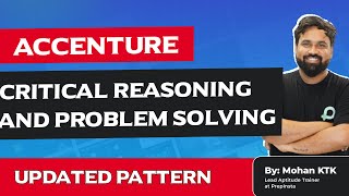 Accenture Critical Reasoning and Problem Solving Questions with Answers 2024 [upl. by Grof299]