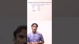 131 Habitual Continuous and Perfective Forms of the Subjunctive learnhindi hindigrammar [upl. by Eissej]