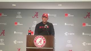 Alabama head coach Kalen DeBoer postgame press conference South Carolina [upl. by Tuorah]