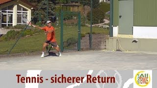 Der defensive Topspin Return  Tennis Technik  all about tennis [upl. by Althee]