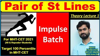 Pair Of Straight LineLecture1T1Impulse Batch [upl. by Kcirdnekal]