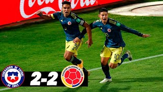 CHILE VS COLOMBIA  22  ELIMINATORIAS SUDAMERICANAS QATAR 2022 [upl. by Burnard]