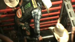 JB Mauney at Stegalls Arena PBR Bulls [upl. by Evey]