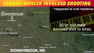 UPDATE 22Year Old Male Survives Shot In Western North Dakota Officer Involved Shooting [upl. by Ahsocin]