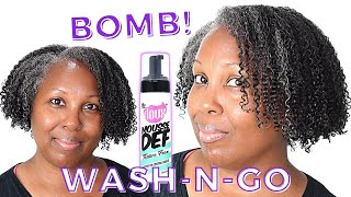 No LeaveIn No Oil Only The Doux Mousse DEF Texture Foam  Wash and Go [upl. by Uwkuhceki767]