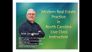 PCC Pre Licensing Class 18 31924 Modern Real Estate Practice in NC 10th Edition Update [upl. by Mutua]