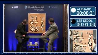 Watch Lee Sedol Resign the Match against AlphaGo Game 3 [upl. by Surovy446]