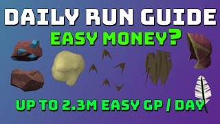 Daily Run Guide for up to 23m Runescape 3 [upl. by Nohtan]