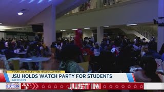 Jackson State holds election watch party for students [upl. by Aneetak263]