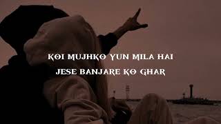 Banjara ♥️  Slowed  Reverb Lyrics   Ek Villain  Banjara Slowed Lyrical Video [upl. by Wendel]